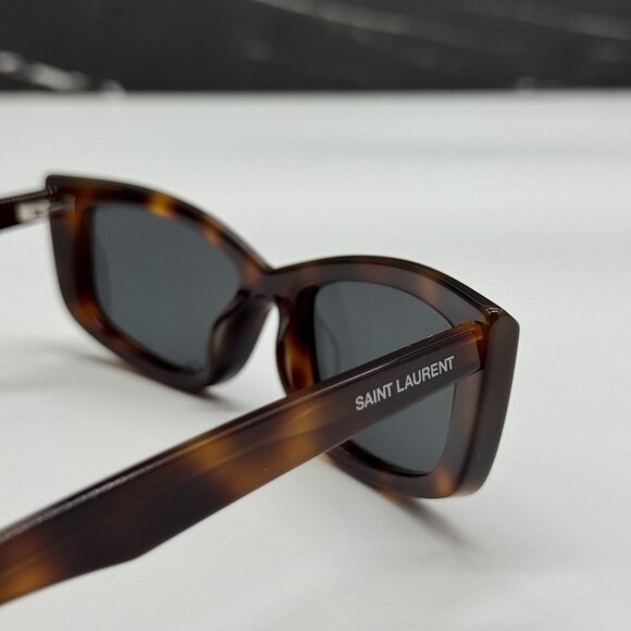 NEW SAINT LAURENT SL658 002 CAT EYE HAVANA WOMEN SUNGLASSES SL 658 002 main image 5